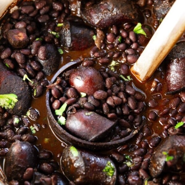 Black Beans with Smoked Kielbasa