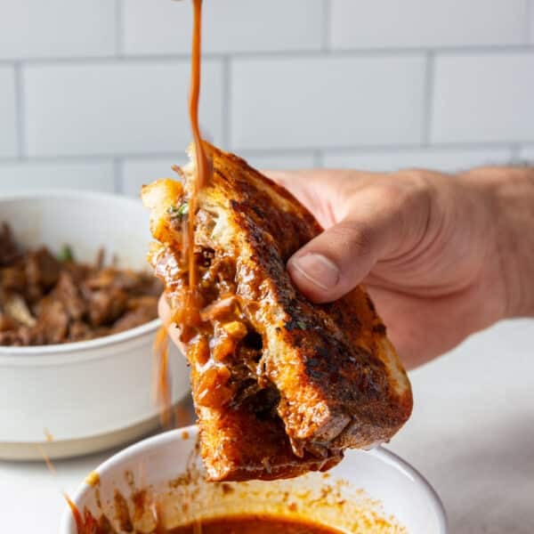 barbacoa grilled cheese