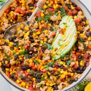 GROUND TURKEY TACO SKILLET