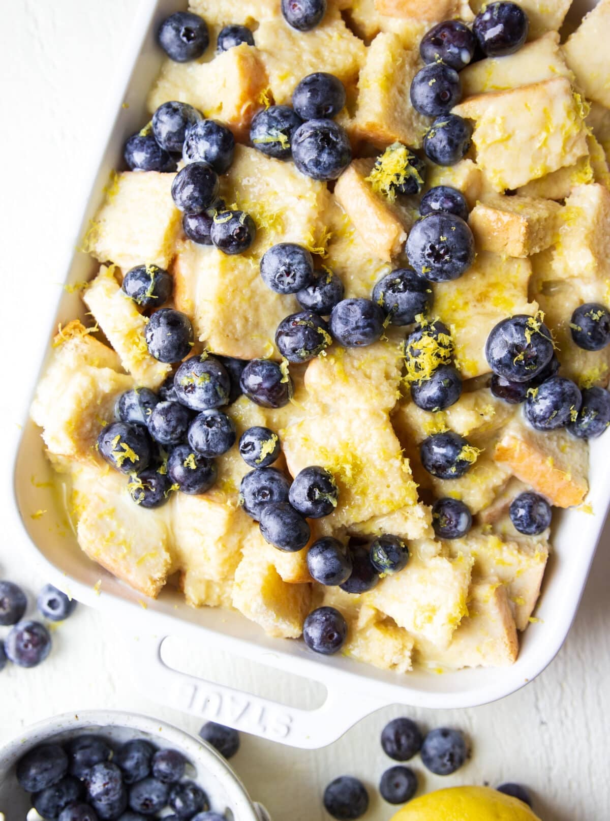 Soft, golden, and filled with lemon and blueberries, this easy French toast casserole is the perfect make-ahead breakfast for spring mornings and brunch gatherings.