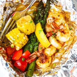 shrimp in foil packets