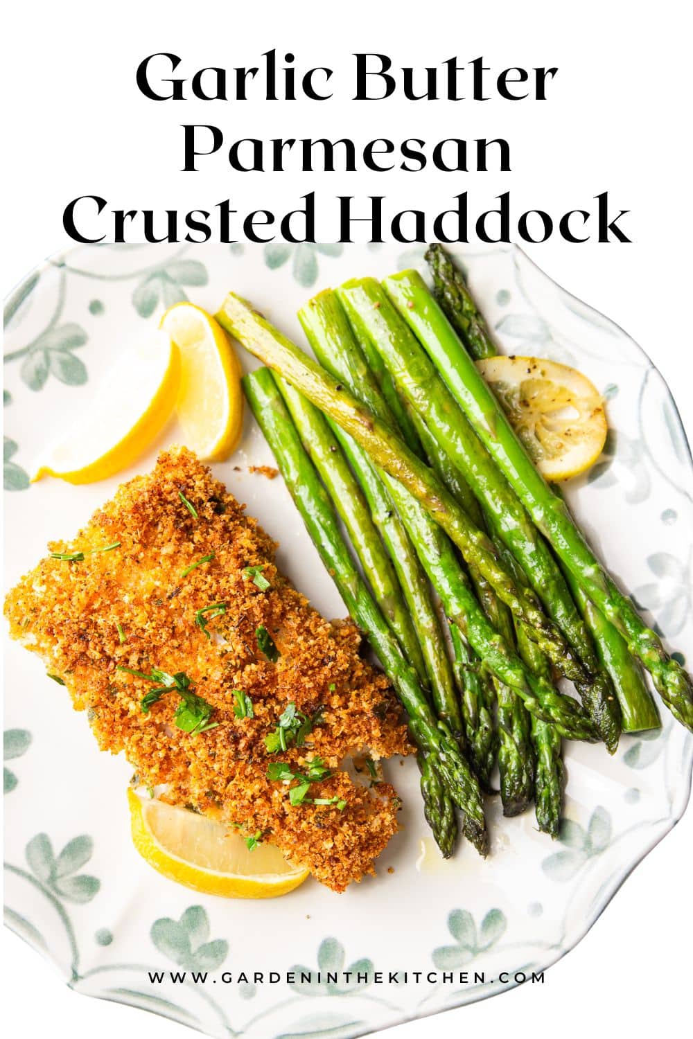 garlic butter parmesan crusted haddock
