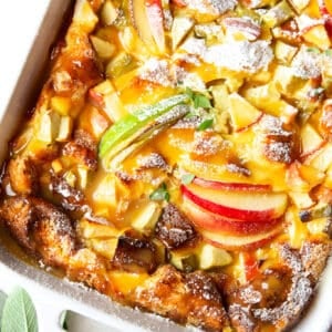 caramel apple French toast casserole