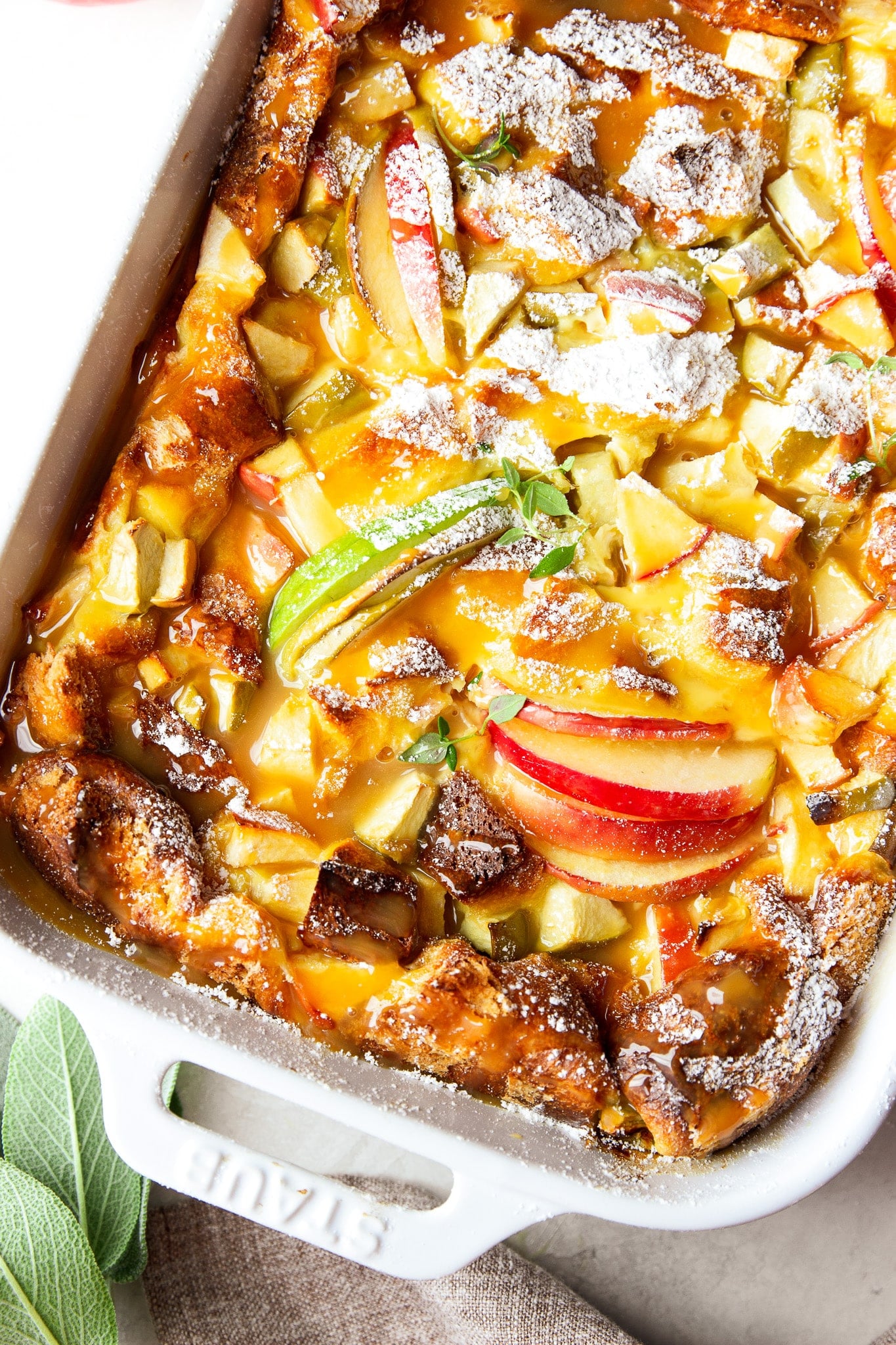 caramel apple French toast casserole